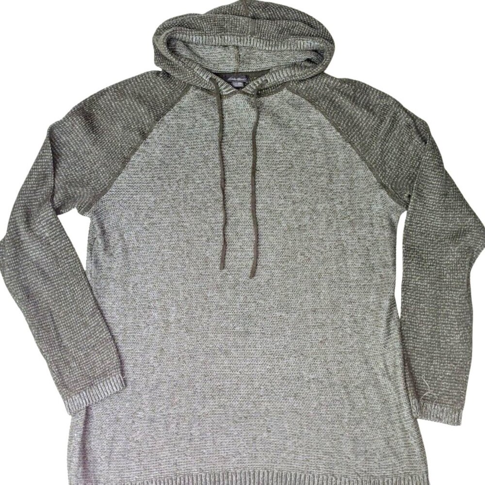 Eddie Bauer Women's Sz 2XL Long Sleeve Pullover Lightweight Knit Sweater Hoodie - Picture 1 of 3